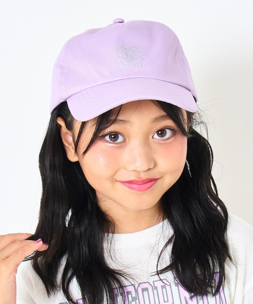 ANAP kids(アナップキッズ)の「ラインストーンモチーフキャップ(キャップ・キッズ・ラベンダー/ホワイト/ブラック・FREE)」の11枚目の写真
