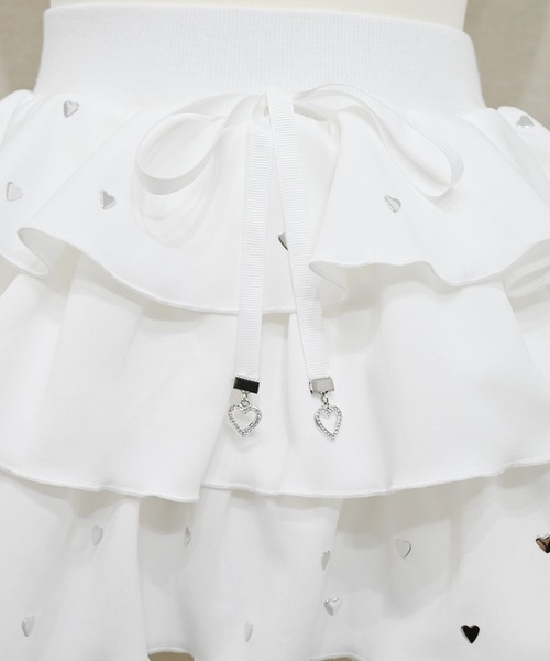 MA*RS（アメーバーマーズ）の「ハートスタッズショートフリルスカパン（スカート・レディース・ピンク/ブラック/ホワイト/チャコールグレー/ライトグレー/ホワイト×ホワイト/ピンク系その他/ブラック×ブラック/シルバー系その他・FREE）」の21枚目の写真