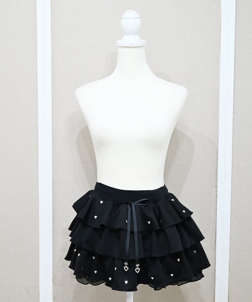 MA*RS（アメーバーマーズ）の「ハートスタッズショートフリルスカパン（スカート・レディース・ピンク/ブラック/ホワイト/チャコールグレー/ライトグレー/ホワイト×ホワイト/ピンク系その他/ブラック×ブラック/シルバー系その他・FREE）」の22枚目の写真