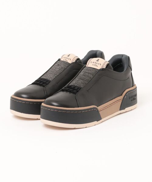 LANVIN en Bleu(ランバンオンブルー)の「厚底スリッポンスニーカー(スニーカー・レディース・ブラック/アイボリー・23.0cm/24.5cm/24.0cm/23.5cm/22.5cm)」の2枚目の写真