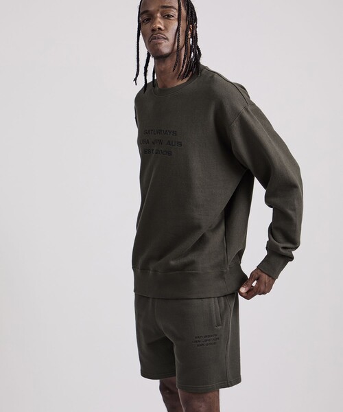 Saturdays NYC（サタデーズ ニューヨークシティ ）の「Austin Dobby Weave International Sweatshort（その他パンツ・メンズ・オリーブ/ブラック・XL/L/S/M）」の9枚目の写真