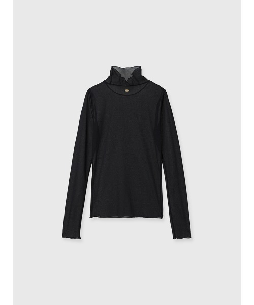 anuans アニュアンス　シアートリコットカットトップス アニュアンス anuans シアートリコットカットトップス （BLACK