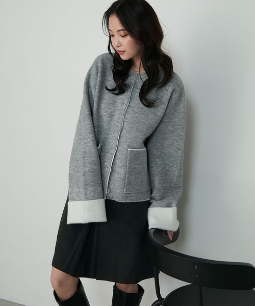 forksy.（フォルクシー）の「【forksy.】袖配色デザインバイカラー