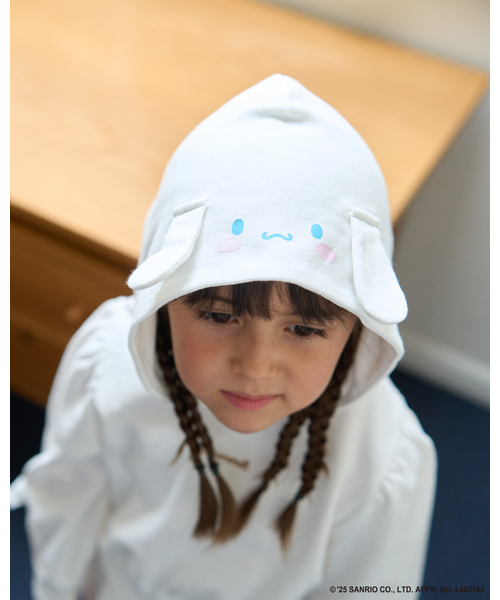 Lycee mine（リセマイン）の「【サンリオキャラクターズ】【毛玉バイバイ裏毛】変身パーカ&フレアスカートセット（セットアップ・キッズ・オフホワイト/クリーム/ブラック/ライトピンク・140cm/130cm/120cm/110cm/100cm）」の17枚目の写真