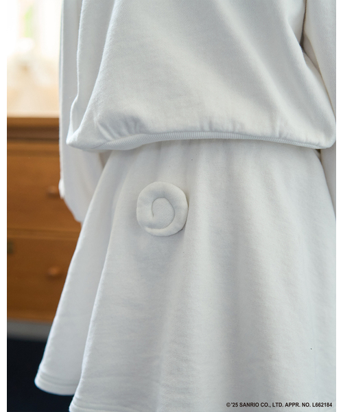 Lycee mine（リセマイン）の「【サンリオキャラクターズ】【毛玉バイバイ裏毛】変身パーカ&フレアスカートセット（セットアップ・キッズ・オフホワイト/クリーム/ブラック/ライトピンク・140cm/130cm/120cm/110cm/100cm）」の16枚目の写真