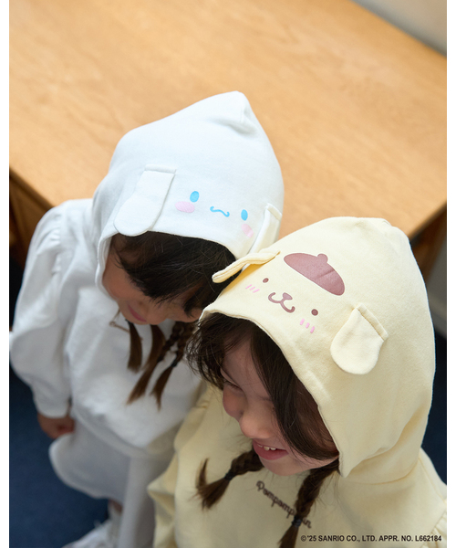 Lycee mine（リセマイン）の「【サンリオキャラクターズ】【毛玉バイバイ裏毛】変身パーカ&フレアスカートセット（セットアップ・キッズ・オフホワイト/クリーム/ブラック/ライトピンク・140cm/130cm/120cm/110cm/100cm）」の22枚目の写真
