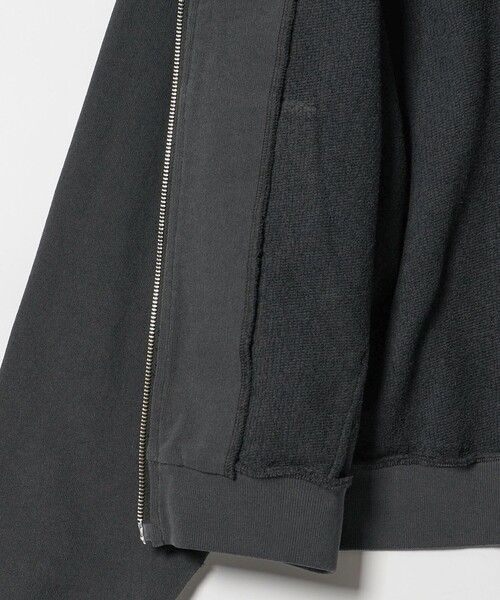 MONKEY TIME（モンキータイム）の「オゾンウォッシュ フレンチテリー フルジップ フーディー（パーカー・メンズ・ライム/ダークブラウン/ブラック・M/S/XL/L）」の12枚目の写真