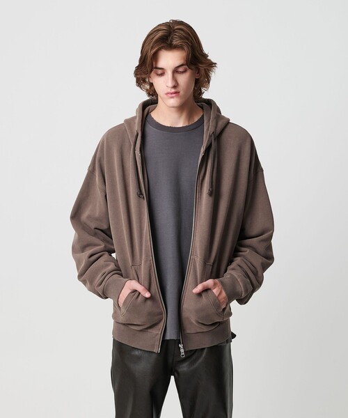 オゾンウォッシュ フレンチテリー フルジップ フーディー