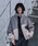 Adoon plainiAh[v[j́uSTAND NECK SHAGGY BLOUSON / X^hlbNVM[u]iu]jvbx[W