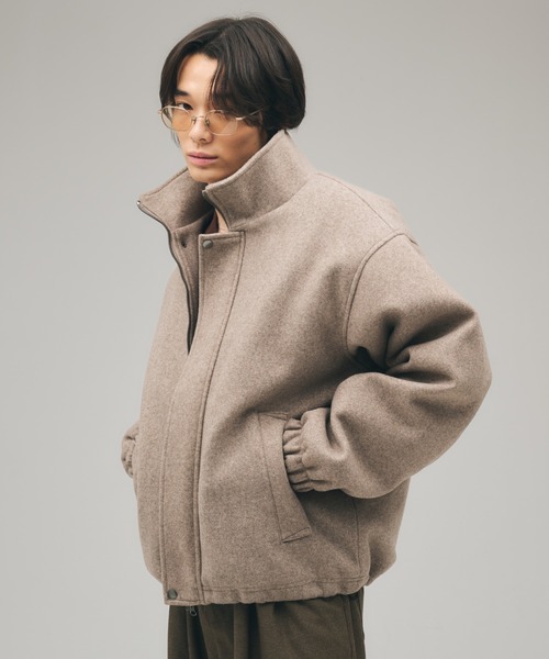 セール】STAND NECK SHAGGY BLOUSON / スタンドネックシャギーブルゾン
