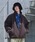 Adoon plainiAh[v[j́uSTAND NECK SHAGGY BLOUSON / X^hlbNVM[u]iu]jvbuE