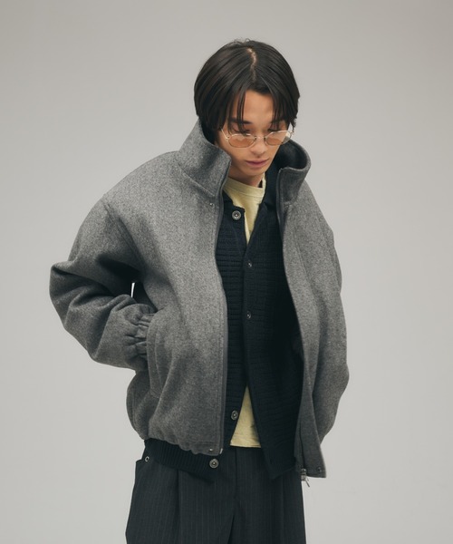 セール】STAND NECK SHAGGY BLOUSON / スタンドネックシャギーブルゾン