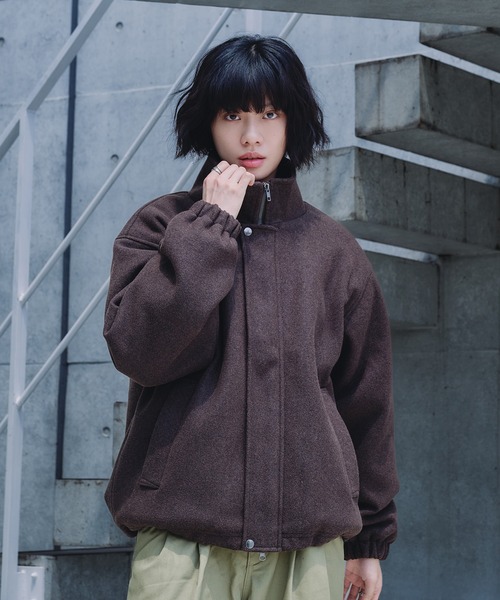 セール】STAND NECK SHAGGY BLOUSON / スタンドネックシャギーブルゾン