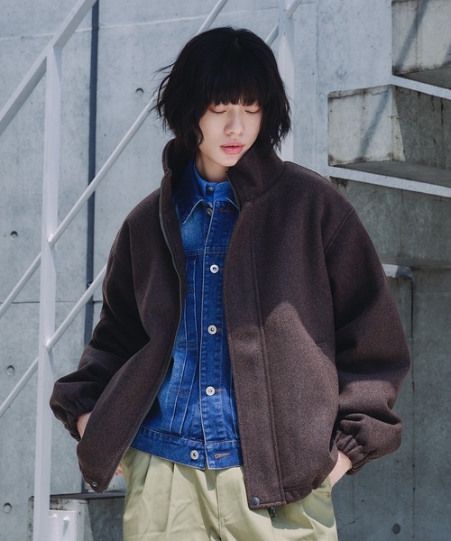 STAND NECK SHAGGY BLOUSON / スタンドネックシャギーブルゾン