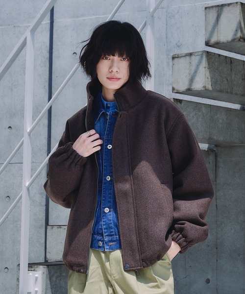 セール】STAND NECK SHAGGY BLOUSON / スタンドネックシャギーブルゾン