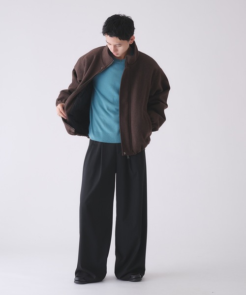 セール】STAND NECK SHAGGY BLOUSON / スタンドネックシャギーブルゾン