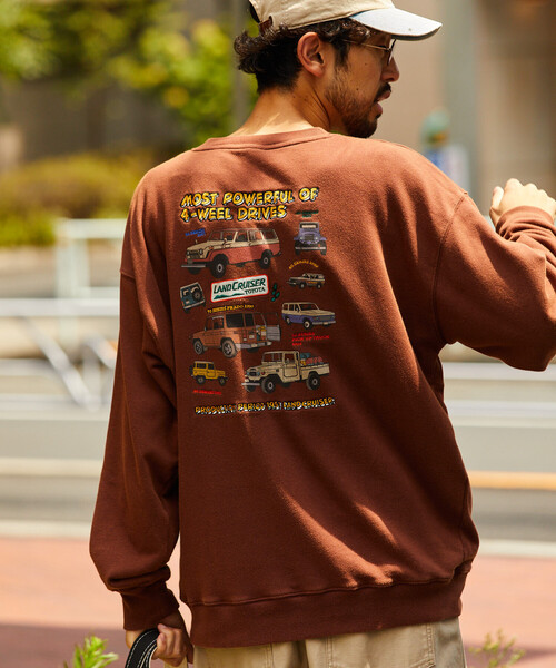 ランクル ワッペンデザイン クルーネックスウェット/ランドクルーザー