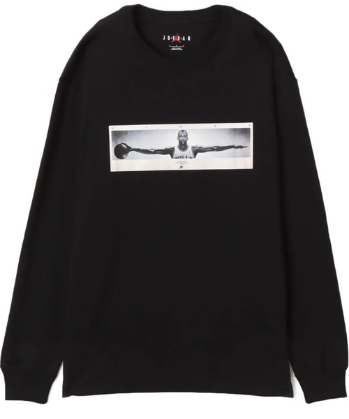 JORDAN BRAND(ジョーダンブランド)の「JORDAN BRAND M J BRAND PHOTO LS CREW / ジョーダン ブランド ジョーダン ブランド フォト L/S クルー / NIKE【SP】(Tシャツ/カットソー・メンズ・ブラック/ホワイト・XL/L/M/S/XXL)」の2枚目の写真