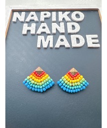 【NAPIKO】扇型♡シンプル☆ビーズアクセサリー◇マルチ/ピアス(MA)