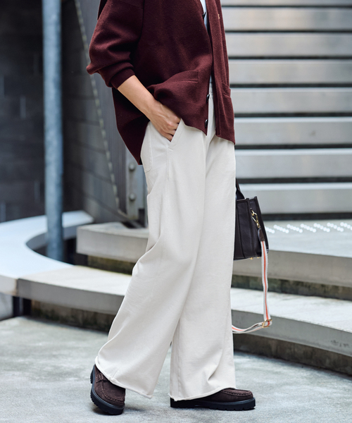 FRAMeWORK  コラボパンツ ウェットオゾンセミフレアパンツ（その他パンツ）｜FRAMeWORK