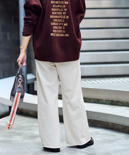 FRAMeWORK  コラボパンツ ウェットオゾンセミフレアパンツ（その他パンツ）｜FRAMeWORK