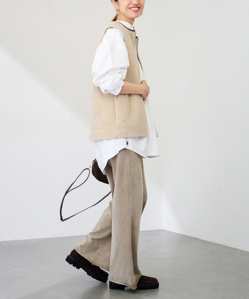 FRAMeWORK  コラボパンツ ウェットオゾンセミフレアパンツ（その他パンツ）｜FRAMeWORK