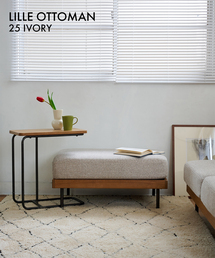 journal standard Furniture (W[iX^_[ht@j`[)LILLE OTTOMAN 2ND 25(IVORY)@Ibg}(Ƌ)