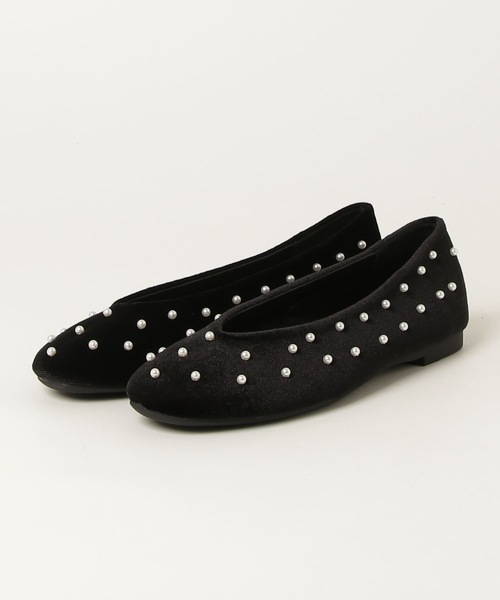 Lutim by u(ルチバイユー)の「Velvet pearl dot pumps / ベルベットパールドットパンプス(パンプス・レディース・ブラウン/ブラック・24.5/23.5)」の3枚目の写真