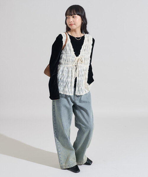 セール】2WAY フェザーフリンジベスト（ベスト）｜FREAK'S STORE