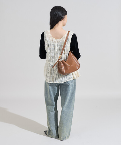 FREAK'S STORE（フリークスストア）の「2WAY フェザーフリンジベスト（ベスト・レディース・オフホワイト/ブラック・ﾌﾘ-）」の10枚目の写真