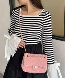 prose verse | ボアキルティングショルダーバッグ(ショルダーバッグ)