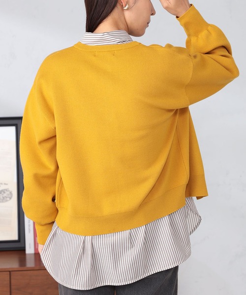 GALLORIA（ギャローリア）の「ドットボタンクルーカーディガン（カーディガン/ボレロ・レディース・ネイビー/マスタード/グレー・M/L/LL/S）」の13枚目の写真