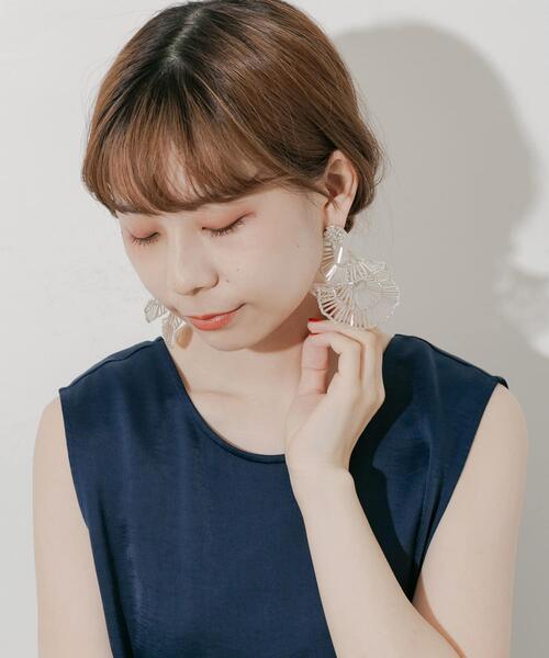 SMELLY（スメリー）の「スパイラルビーズデザインピアス（ピアス（両耳用）・レディース・シルバー・-）」の6枚目の写真