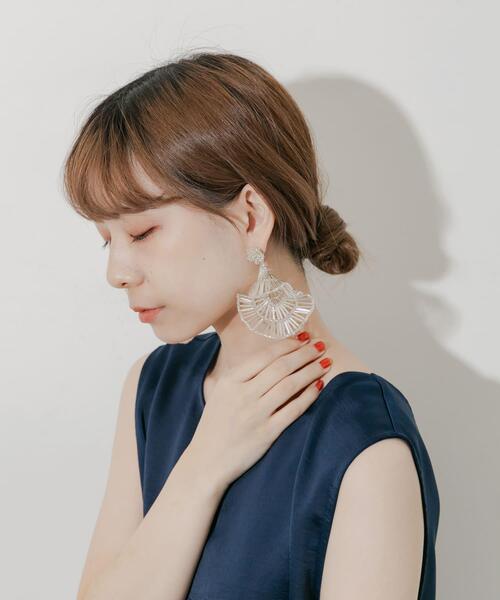 SMELLY（スメリー）の「スパイラルビーズデザインピアス（ピアス（両耳用）・レディース・シルバー・-）」の7枚目の写真