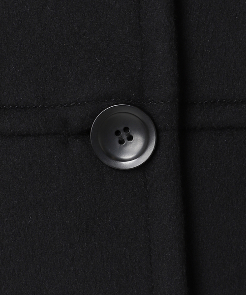 JOURNAL STANDARD(ジャーナルスタンダード)の「スーパー140ビーバーノーカラーミドルコート(ノーカラーコート・レディース・グリーン/ブラウン/ブラック/ブラックミックス・36/38)」の11枚目の写真