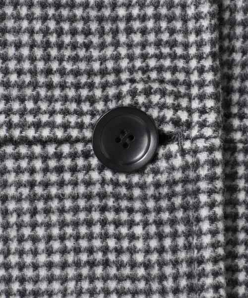 JOURNAL STANDARD(ジャーナルスタンダード)の「スーパー140ビーバーノーカラーミドルコート(ノーカラーコート・レディース・グリーン/ブラウン/ブラック/ブラックミックス・36/38)」の15枚目の写真