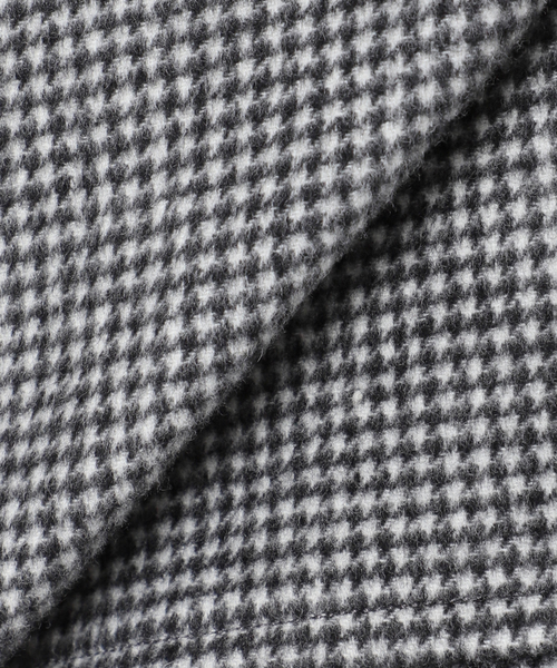 JOURNAL STANDARD(ジャーナルスタンダード)の「スーパー140ビーバーノーカラーミドルコート(ノーカラーコート・レディース・グリーン/ブラウン/ブラック/ブラックミックス・36/38)」の19枚目の写真