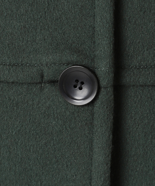 JOURNAL STANDARD(ジャーナルスタンダード)の「スーパー140ビーバーノーカラーミドルコート(ノーカラーコート・レディース・グリーン/ブラウン/ブラック/ブラックミックス・36/38)」の21枚目の写真