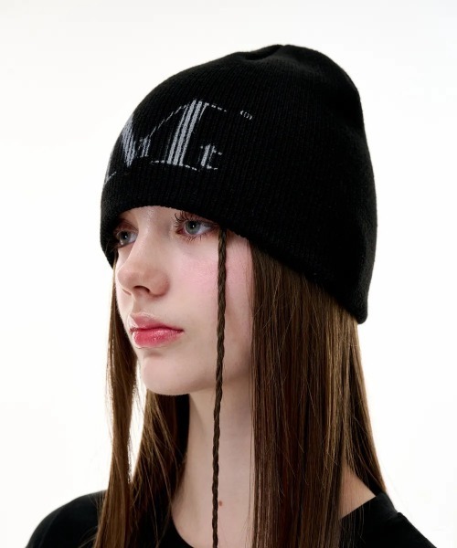 MUCENT(ムセント)の「◇MUCENT◇MUCENT ミューセント シグネチャー ビーニー MUCENT MUCENT SIGNATURE BEANIE(ニットキャップ/ビーニー・レディース・アイボリー/ブラック/ベージュ/グレー・FREE)」の5枚目の写真