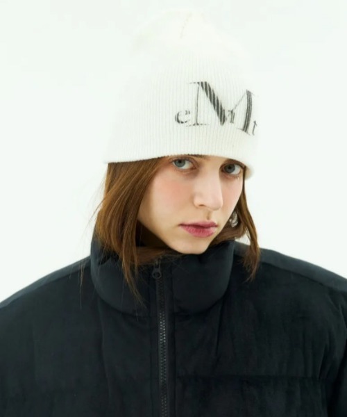MUCENT(ムセント)の「◇MUCENT◇MUCENT ミューセント シグネチャー ビーニー MUCENT MUCENT SIGNATURE BEANIE(ニットキャップ/ビーニー・レディース・アイボリー/ブラック/ベージュ/グレー・FREE)」の10枚目の写真