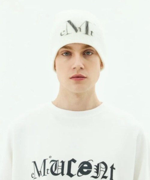 MUCENT(ムセント)の「◇MUCENT◇MUCENT ミューセント シグネチャー ビーニー MUCENT MUCENT SIGNATURE BEANIE(ニットキャップ/ビーニー・レディース・アイボリー/ブラック/ベージュ/グレー・FREE)」の9枚目の写真