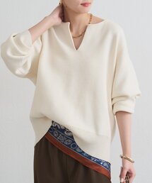 LOUNGEDRESS | 【@_shirabe.s_コラボ】スウェットライクスキッパーニット(ニット/セーター)