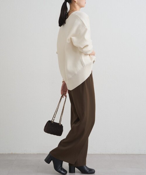 新品　Loungedress スキッパースウェット　ホワイト　ラウンジドレス 新品 Loungedress スキッパースウェット ホワイト ラウンジ