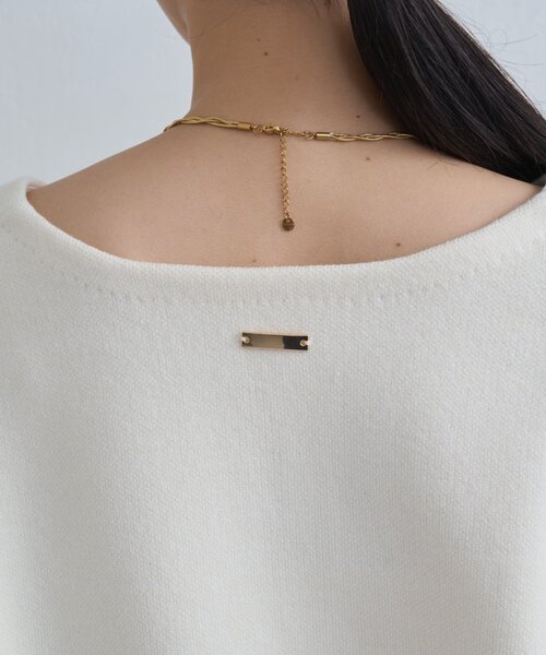 LOUNGEDRESS（ラウンジドレス）の「【@_shirabe.s_コラボ】スウェットライクスキッパーニット（ニット/セーター・レディース・アイボリー/ブラック/ブラウン/ライトベージュ・FREE）」の16枚目の写真