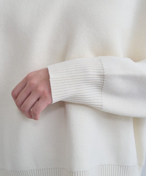 LOUNGEDRESS（ラウンジドレス）の「【@_shirabe.s_コラボ】スウェットライクスキッパーニット（ニット/セーター・レディース・アイボリー/ブラック/ブラウン/ライトベージュ・FREE）」の18枚目の写真