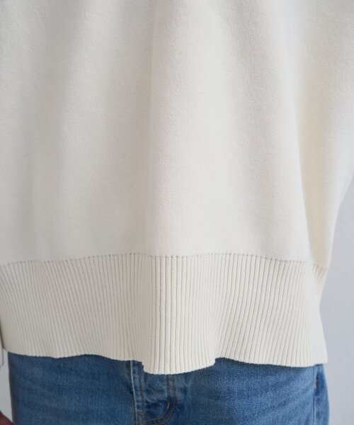 LOUNGEDRESS（ラウンジドレス）の「【@_shirabe.s_コラボ】スウェットライクスキッパーニット（ニット/セーター・レディース・アイボリー/ブラック/ブラウン/ライトベージュ・FREE）」の19枚目の写真