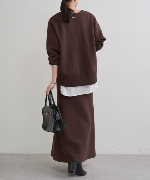 セール】【@_shirabe.s_コラボ】スウェットライクスキッパーニット