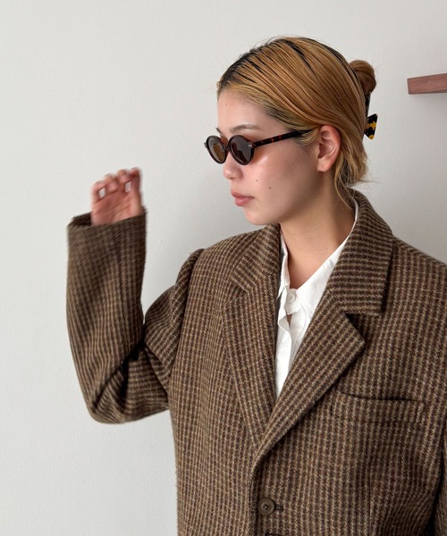 CANAL JEAN(キャナルジーン)の「Dume LIXスリムオーバルアイウェア(サングラス・レディース・ブラウン/クリアブラウン/ブラウン系その他・ONE SIZE)」の7枚目の写真