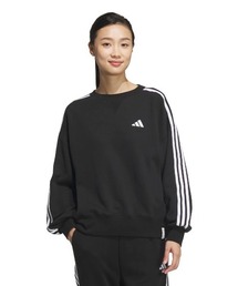 アディダス adidas エッセンシャルズ プラス スリーストライプス フレンチテリー クルーネックスウェット