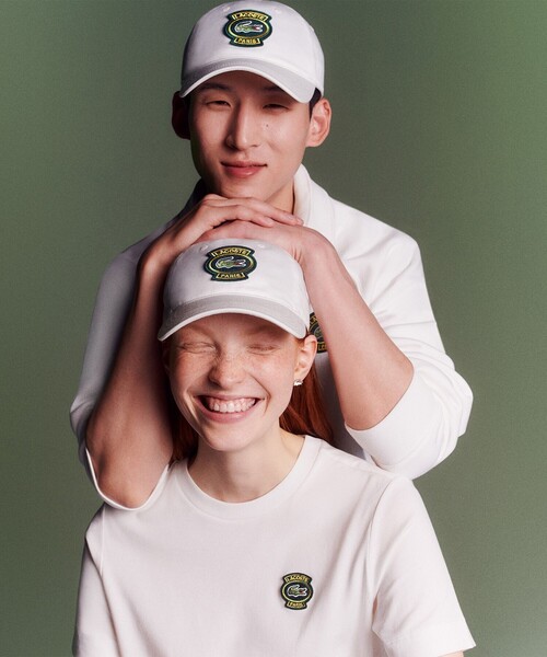LACOSTE(ラコステ)の「【EC only】ラコステパリワッペンキャップ(キャップ・レディース・ホワイト・FREE)」の1枚目の写真